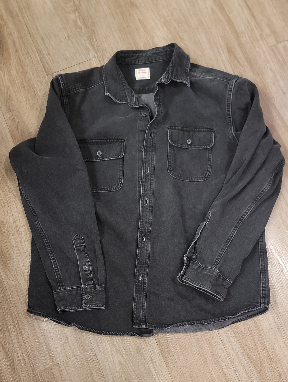 Old Navy Black Workwear Shirt Jacket